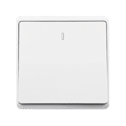 LONDON ONE BUTTON ONE WAY SWITCH WHITE