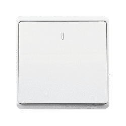 LONDON ONE BUTTON TWO WAY SWITCH WHITE