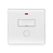 LONDON OUTLET WITH FUSE AND LED INDICATOR WHITE