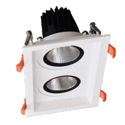 ΔΙΠΛΟ ΚΙΝΟΥΜΕΝΟ LED ΣΠΟΤ  2X15W 230V 3000K ΛΕΥΚΟ
