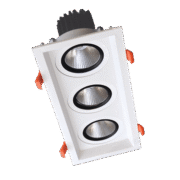 ΤΡΙΠΛΟ ΚΙΝΟΥΜΕΝΟ LED ΣΠΟΤ  3X15W 230V 3000K ΛΕΥΚΟ