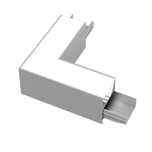 WH-882 L-ΚΟΝΕΚΤΟΡΑΣ ΓΙΑ ΕΞΩΤΕΡΙΚΟ ΠΡΟΦΙΛ ELMARK 4000K ΛΕΥΚΟ - Image 1