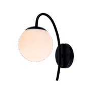 LINA ΑΠΛΙΚΑ 1XE27 ΜΑΥΡΟ/ ΛΕΥΚΟ ΓΥΑΛΙ