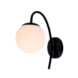 LINA ΑΠΛΙΚΑ 1XE27 ΜΑΥΡΟ/ ΛΕΥΚΟ ΓΥΑΛΙ