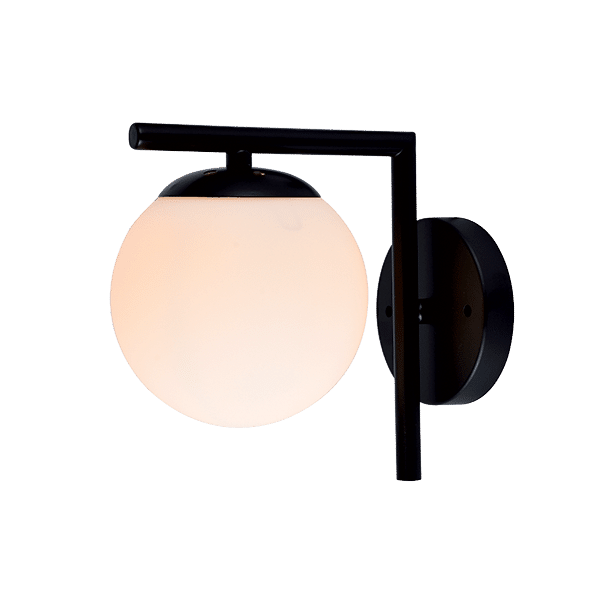 WHBL-3 RITA ΑΠΛΙΚΑ 1XE27 ΜΑΥΡΟ/ ΛΕΥΚΟ ΓΥΑΛΙ - Image 1