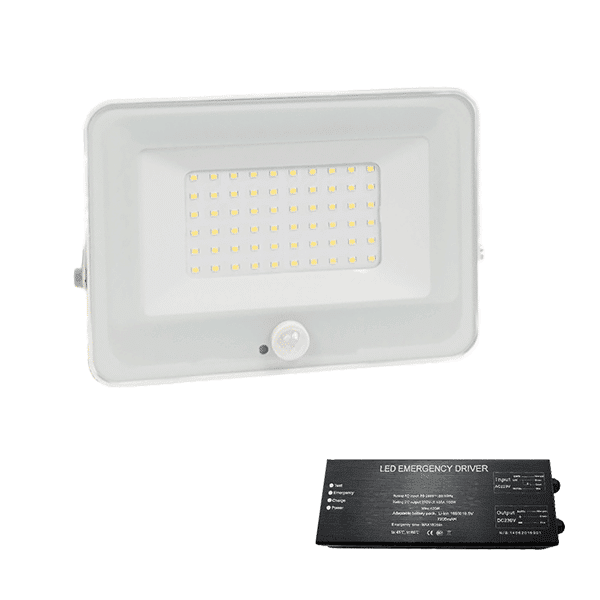 WHE-127 VEGA SLIM SMD LED ΠΡΟΒΟΛΕΑΣ 30W ΜΕ ΑΝΙΧΝΕΥΤΗ ΛΕΥΚΟ+ ΚΙΤ ΑΣΦΑΛΕΙΑΣ - Image 1