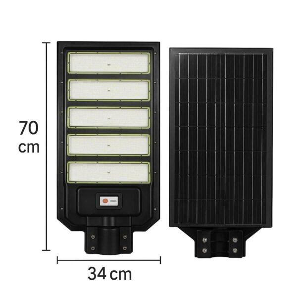 Ηλιακός Προβολέας Δρόμου 500W με Τηλεχειριστήριο και Αδιάβροχη Προστασία IP65 – WL-SSL-S05 - Image 3