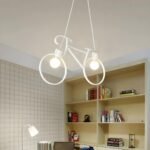 101383 Μεταλλικό Κρεμαστό Φωτιστικό Οροφής Ποδήλατο 2ΧΕ27 37x61cm - Image 4