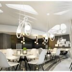 101383 Μεταλλικό Κρεμαστό Φωτιστικό Οροφής Ποδήλατο 2ΧΕ27 37x61cm - Image 3