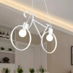 101383 Μεταλλικό Κρεμαστό Φωτιστικό Οροφής Ποδήλατο 2ΧΕ27 37x61cm - Image 2