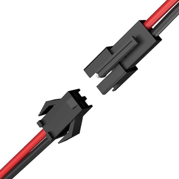 Ταχυσύνδεσμος JST SM 2 Pin Σετ Συνδέσμου Αρσενικό – Θηλυκό με Καλώδιο 22AWG 15cm - Image 2