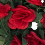 101429 Τεχνητή Διακοσμητική Γιρλάντα με 16 Κόκκινα Τριαντάφυλλα – 220cm - Image 2