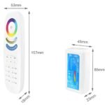 101540 Χειριστήριο LED RGB+CCT 2.4GHz Full Touch 8 Ζώνες DC12-24V 5CH 4A - Image 3