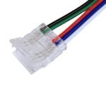 101548 Ταχυσύνδεσμος Ταινίας LED COB RGB+W 12mm Με Καλώδιο 15cm (5 PIN) - Image 2