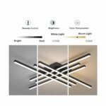 HALO LED Φωτιστικό Οροφής 96W Dimmable CCT 8000lm Μαύρο Μεταλλικό με Χειριστήριο IP20 230V - Image 3