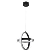 LG-6438 Κρεμαστό LED Φωτιστικό Οροφής Μαύρο 20W CCT με Εναλλαγή Φωτισμού μέσω Διακόπτη