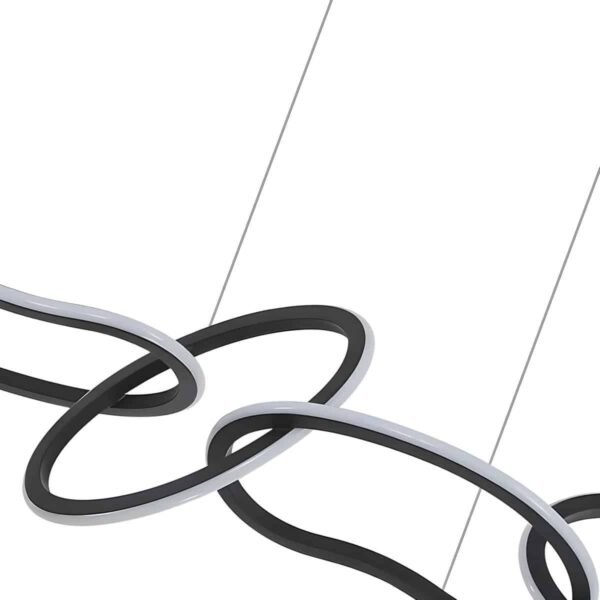 Rings Πολυέλαιος Οροφής LED Dimmable CCT 96W 7680Lm 122cm με Χειριστήριο - Image 4