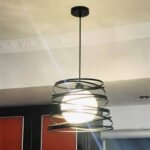 100070 NORDIC Κρεμαστό Φωτιστικό Οροφής Μονόφωτο 1xE27 Μεταλλικό Μαύρο με Μπεζ Ratan Μπάλα Φ32 x Υ24cm - Image 3