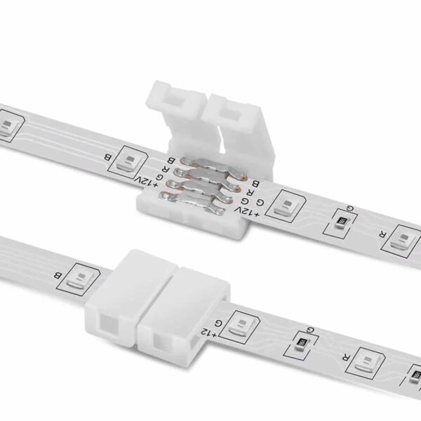 100152 Ταχυσύνδεσμος 2 Ταινιών LED RGB - Connector για Όλες τις LED Ταινίες DC-12-24V 10mm RGB - Image 3