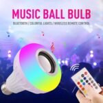 100288 Λάμπα E27 12Watt Bluetooth με Ηχείο και Ασύρματο Χειριστήριο RGBW - Image 2