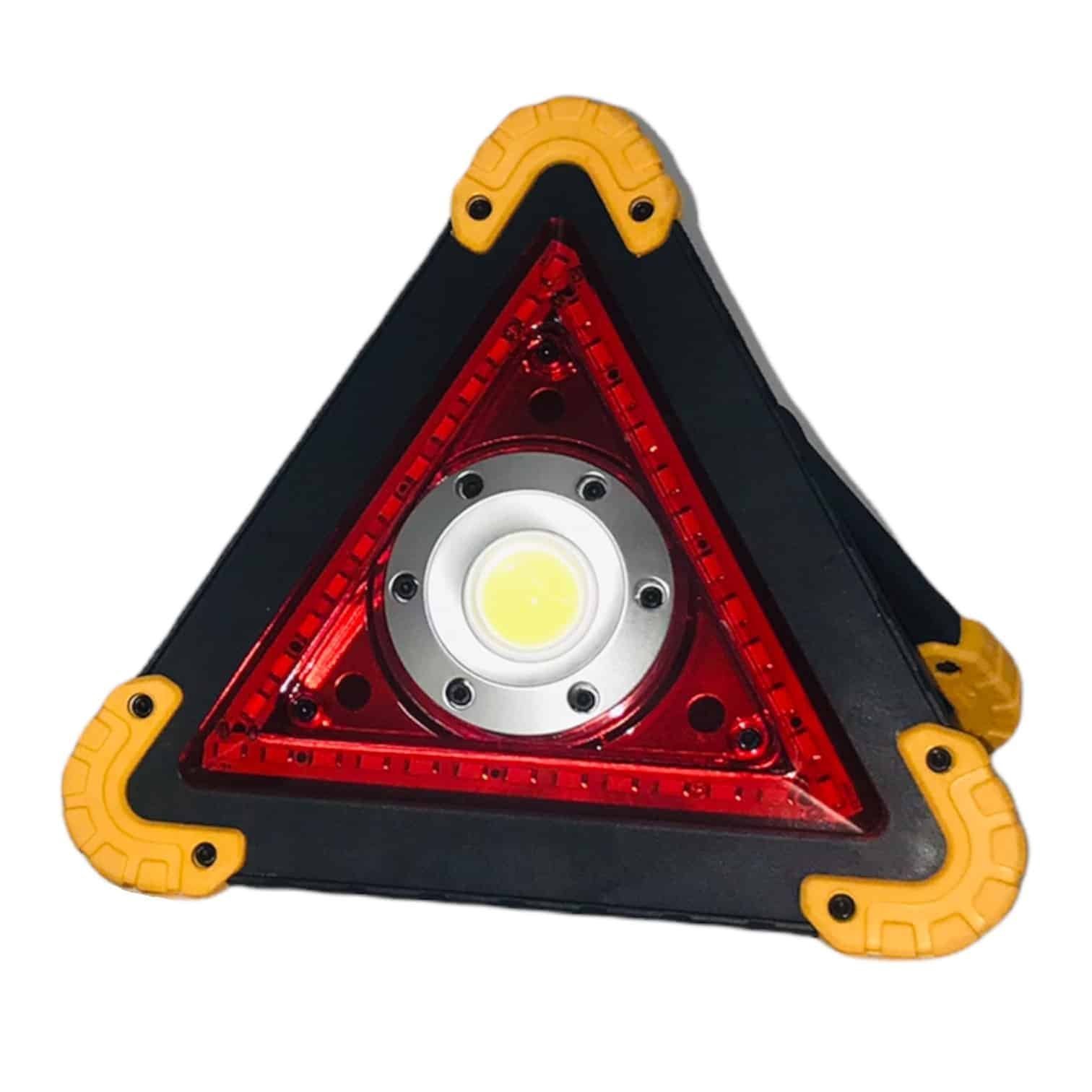 100449-LED-φωτιζόμενο-τρίγωνο-σήμανσης-2 100449 LED Φωτιζόμενο Τρίγωνο Σήμανσης Επαναφορτιζόμενο – Με Alarm & Ψυχρό Λευκό Φως - Image 1