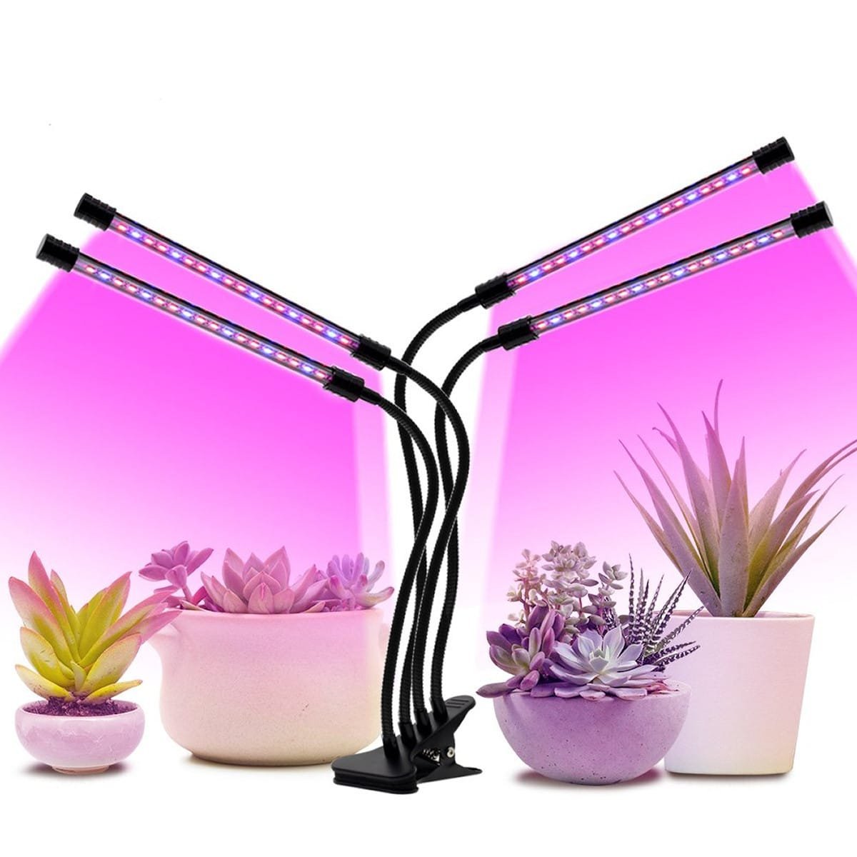 100497-Grow-Light-LED-Ανάπτυξης-Φυτών-Γλάστρας-με-4-Κινούμενες-Κεφαλές-Βάση-Μανταλάκι 100497 Grow Light LED Ανάπτυξης Φυτών Γλάστρας με 4 Κινούμενες Κεφαλές & Βάση Μανταλάκι - Image 1