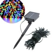 100τμχ LED Ηλιακά Χριστουγεννιάτικα Λαμπάκια RGB