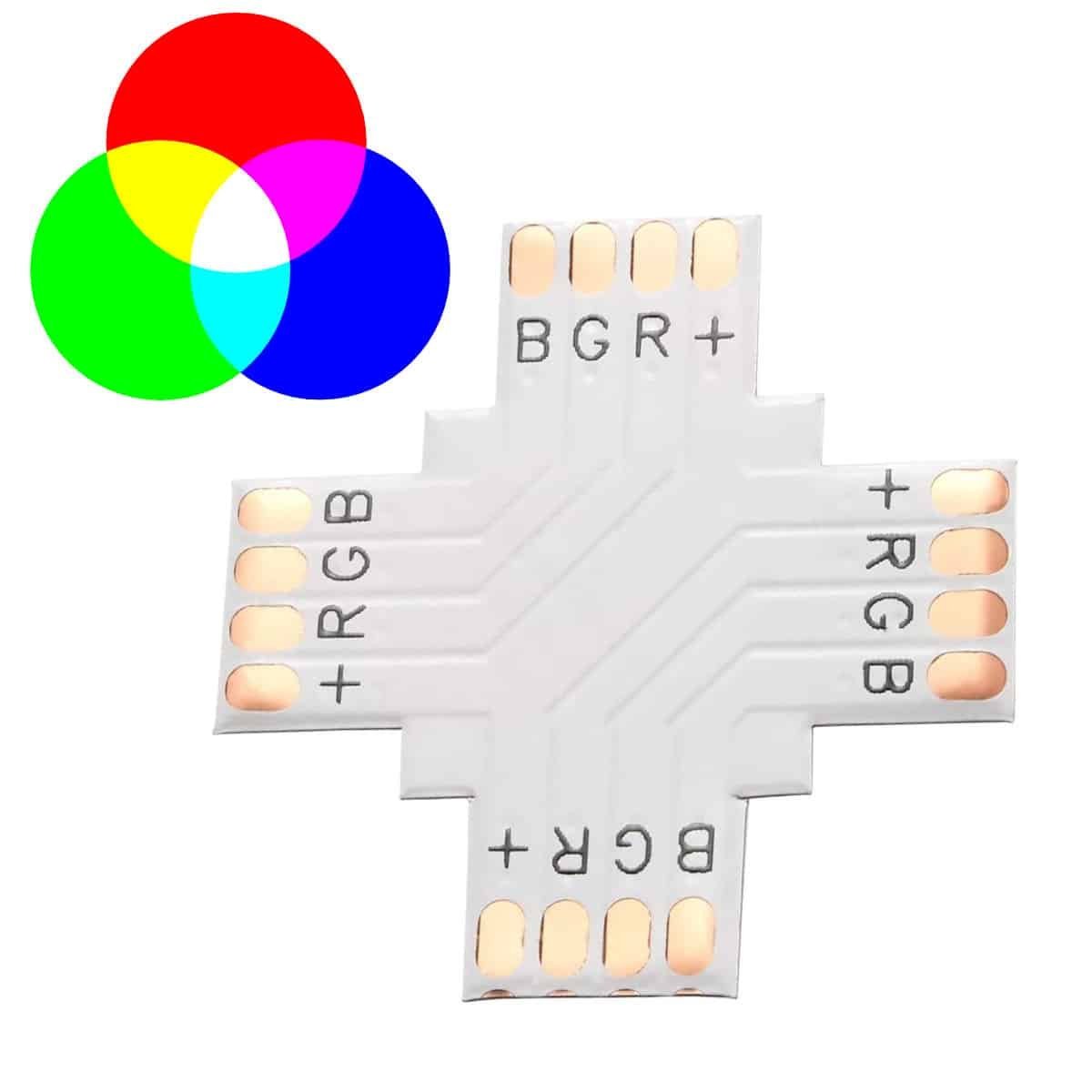 101001-Κονέκτορας-για-Ταινία-LED-7.2-14.4-Watt-RGB 101001 Κονέκτορας για Ταινία LED 7.2 & 14.4 Watt RGB - Image 1