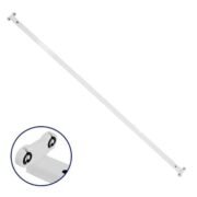 2Χ150cm Σκαφάκι Μεταλλικό για T8 LED Ενός Άκρου IP20