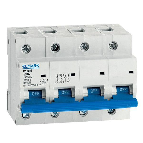 41482-2 ΜΙΚΡΟΑΥΤΟΜΑΤΗ ΑΣΦΑΛΕΙΑ C100M 10KA 4P 80A ΚΑΜΠΥΛΗ B - Image 1