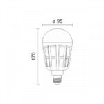 ΛΑΜΠΤΗΡAΣ LED E27 10W 4000K - ΑΝΤΙΚΟΥΝΟΥΠΙΚΟΣ - Image 2