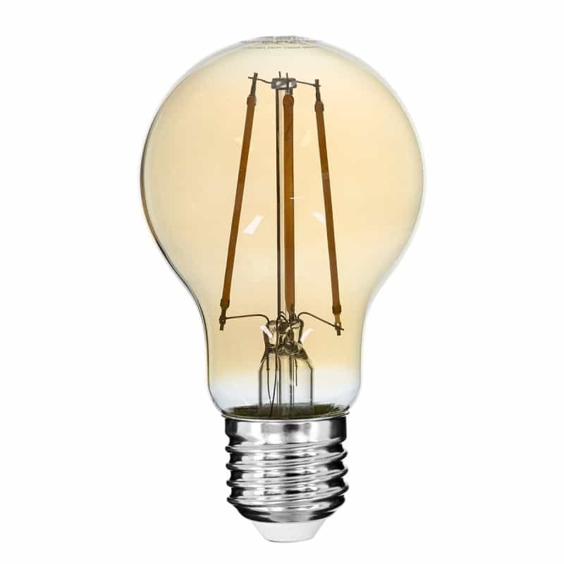 99038-Λάμπα-LED-Filament-E27-A60-Γλόμπος GloboStar® 99038 Λάμπα LED Filament E27 A60 Γλόμπος 10W 900lm 2200K Dimmable Μελί Γυαλί - Image 1