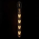 GloboStar® 99050 Λάμπα LED Filament E27 T30 Σωλήνας 8W 720lm 2200K Dimmable Μελί Γυαλί - Image 2