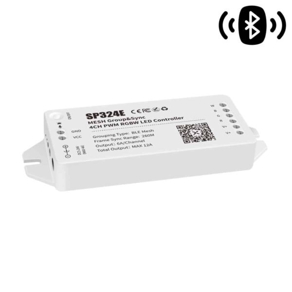 SP324E Controller LED RGBW Ταινίας 4CH PWM 12A 5-24V Bluetooth BLE Mesh (Έως 288W) Dimmer – App Control BanlanX - Image 3