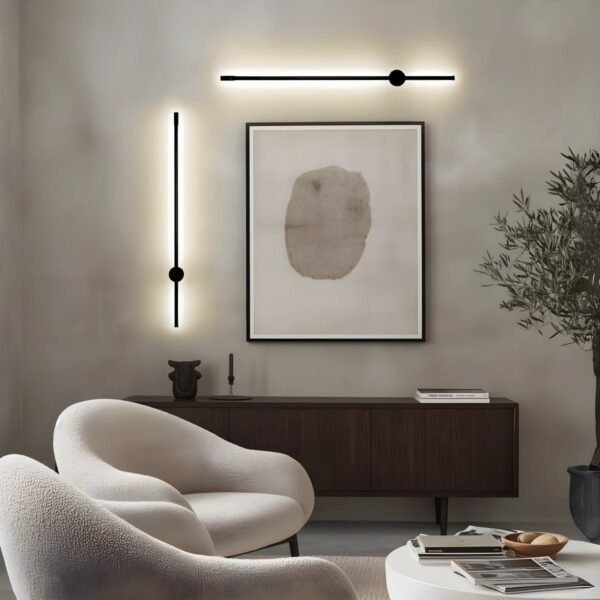 101308 DISON LED Φωτιστικό Τοίχου/Απλίκα ράβδος (Stick) 15W Λευκό Ημέρας 4500Κ Μ80 x Π9.5 x Υ9.5cm Dimmable + ON/OFF - Image 2