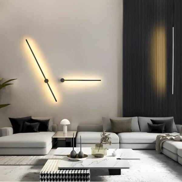 101308 DISON LED Φωτιστικό Τοίχου/Απλίκα ράβδος (Stick) 15W Λευκό Ημέρας 4500Κ Μ80 x Π9.5 x Υ9.5cm Dimmable + ON/OFF - Image 4