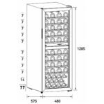 Elmark Free-Standing Wine Cooler EL-FSWC77D – Ψυγείο Κρασιών 77 Φιαλών Με Διπλή Ζώνη Ψύξης (Produced for ELMARK by Midea) - Image 2