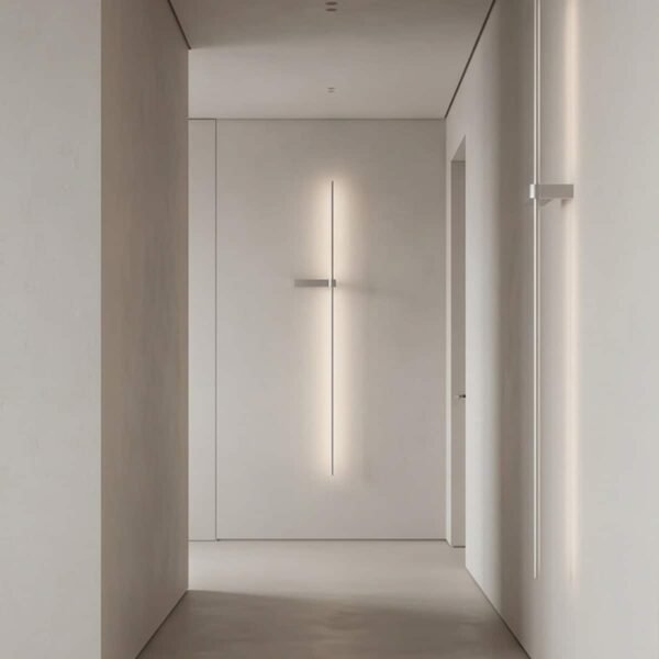 GB0111 LED Minimal Φωτιστικό Τοίχου 12W 60CM Λευκό - Image 2