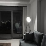 GB111 LED Minimal Μεταλλικό Φωτιστικό Δαπέδου 20W Dimmable CCT D45CMXH170CM με χειριστήριο - Image 3