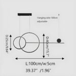 GB6288W LED Κρεμαστό Φωτιστικό 54W Λευκό Dimmable με Ρυθμιζόμενο CCT & Χειριστήριο - Image 3