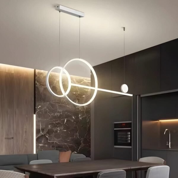 GB6288W LED Κρεμαστό Φωτιστικό 54W Λευκό Dimmable με Ρυθμιζόμενο CCT & Χειριστήριο - Image 2