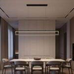 GB6381 LED Minimal Μεταλλικό Κρεμαστό Φωτιστικό 35W CCT & Dimmable με Χειριστήριο - Image 3