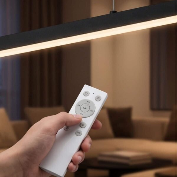 GB6381 LED Minimal Μεταλλικό Κρεμαστό Φωτιστικό 35W CCT & Dimmable με Χειριστήριο - Image 3