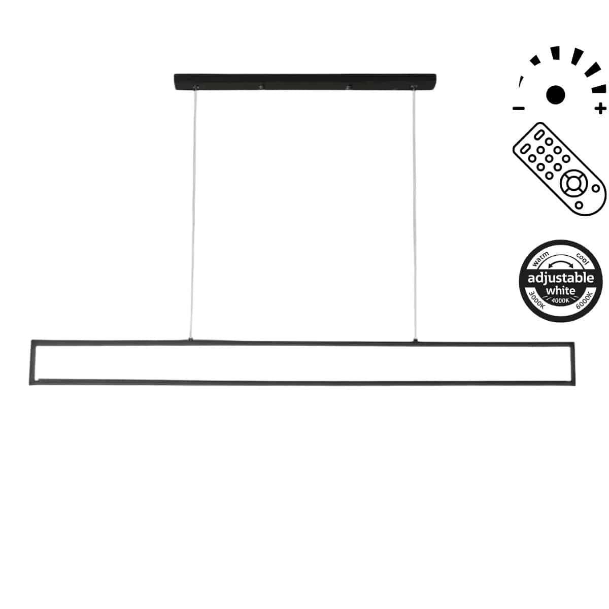 GB6381-LED-Minimal-Μεταλλικό-Κρεμαστό-Φωτιστικό GB6381 LED Minimal Μεταλλικό Κρεμαστό Φωτιστικό 35W CCT & Dimmable με Χειριστήριο - Image 1