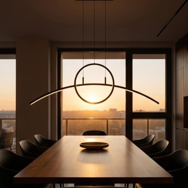 GB6584 LED Minimal Κρεμαστό Φωτιστικό 36W Dimmable με Χειριστήριο - Image 2