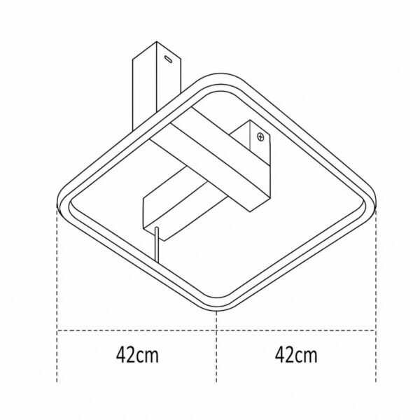 GB6727 LED Minimal Φωτιστικό Οροφής 47W Dimmable CCT - Image 4