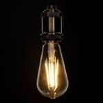 GloboStar® 99015 Λάμπα LED Filament E27 ST64 4W 400lm 2700K Dimmable Διάφανο Γυαλί - Image 2