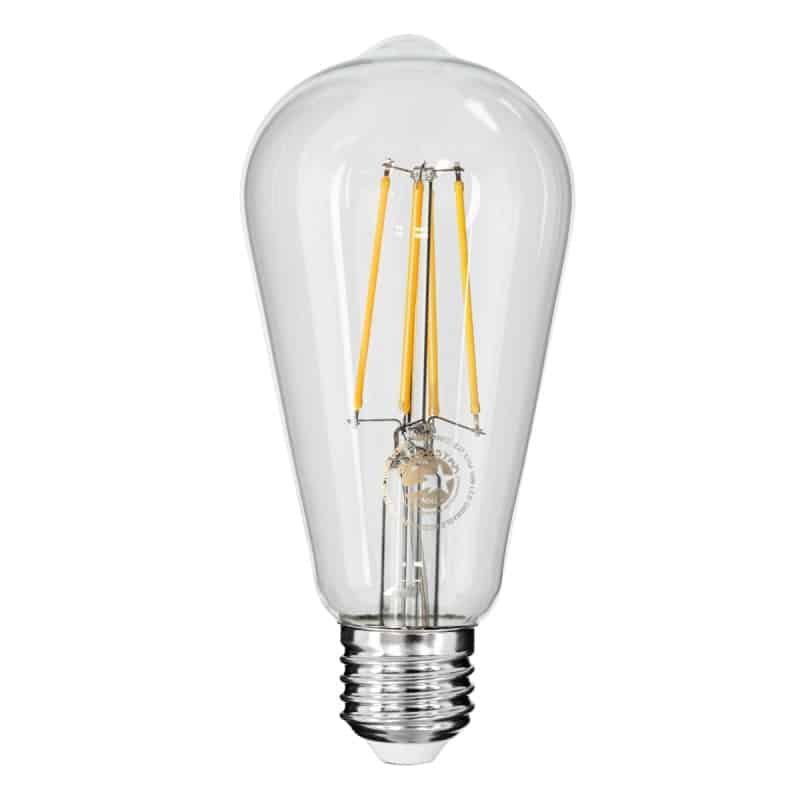 GloboStar-99017-Λάμπα-LED-E27-ST64-Filament-10W GloboStar® 99015 Λάμπα LED Filament E27 ST64 4W 400lm 2700K Dimmable Διάφανο Γυαλί - Image 1