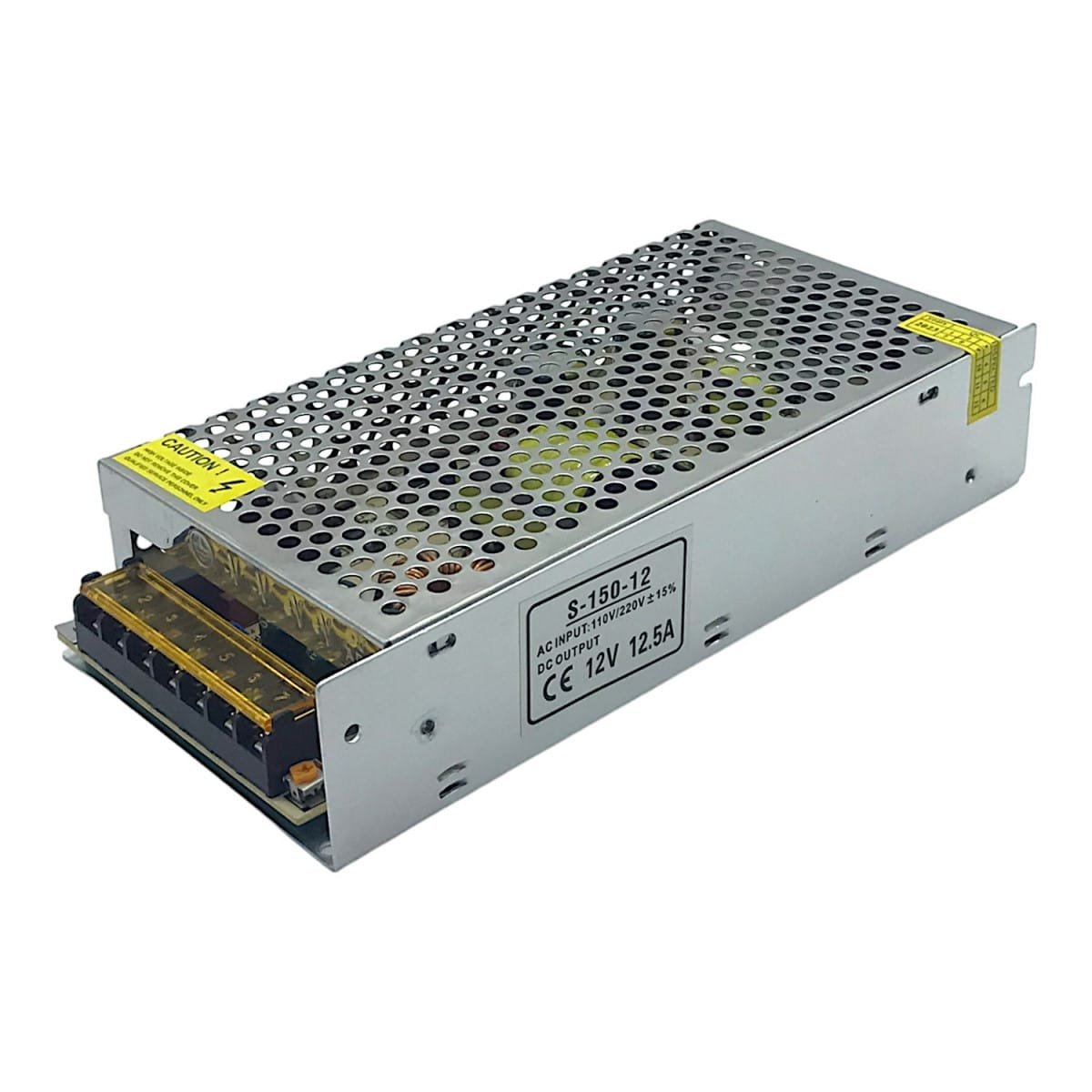 Image56-1 100052 Μεταλλικό Τροφοδοτικό LED 150W 12.5A - AC 220-240V σε DC 12V - IP20 - 2 Χρόνια Εγγύηση - Image 1