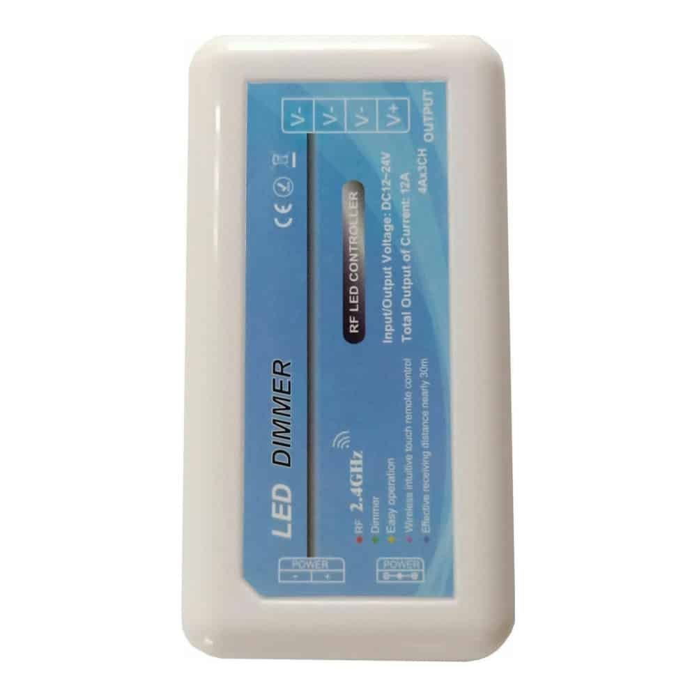 LED-Dimmer-Receiver 100037 Ασύρματος LED Δέκτης - Receiver Μονόχρωμος Controller Dimmer 2.4Ghz για Groups DC 12-24V 144/288W - Image 1